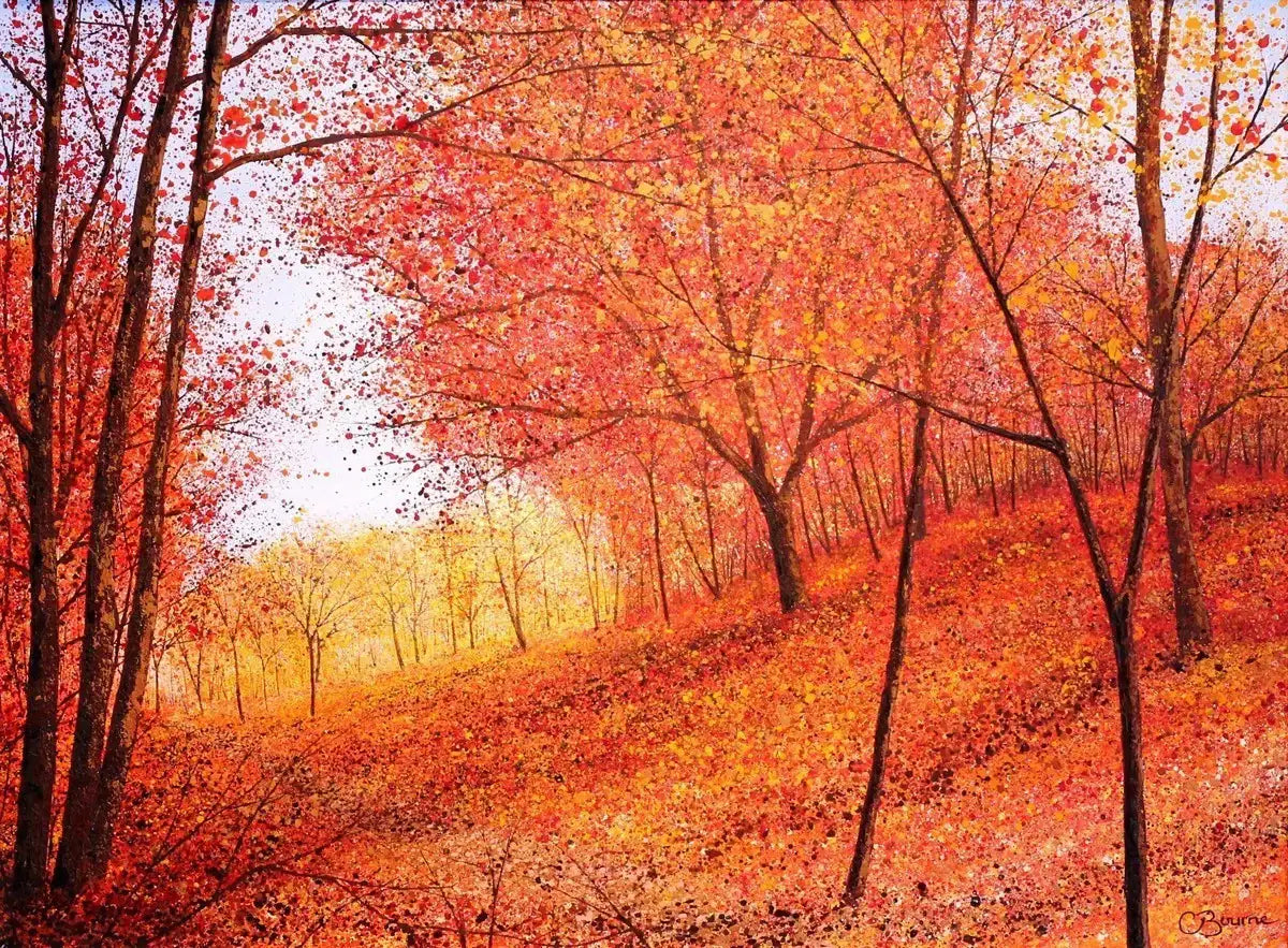 Autumn Shadows - SOLD by artist Chris Bourne - Wyecliffe Galleries