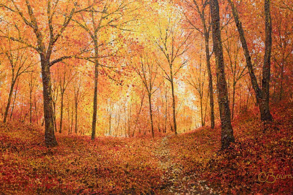 Autumn Way - SOLD by artist Chris Bourne - Wyecliffe Galleries