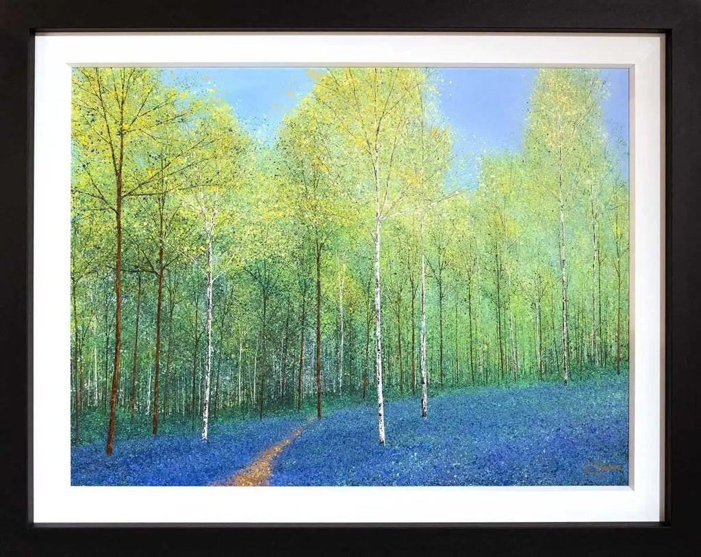 Blue Bells - SOLD by artist Chris Bourne - Wyecliffe Galleries