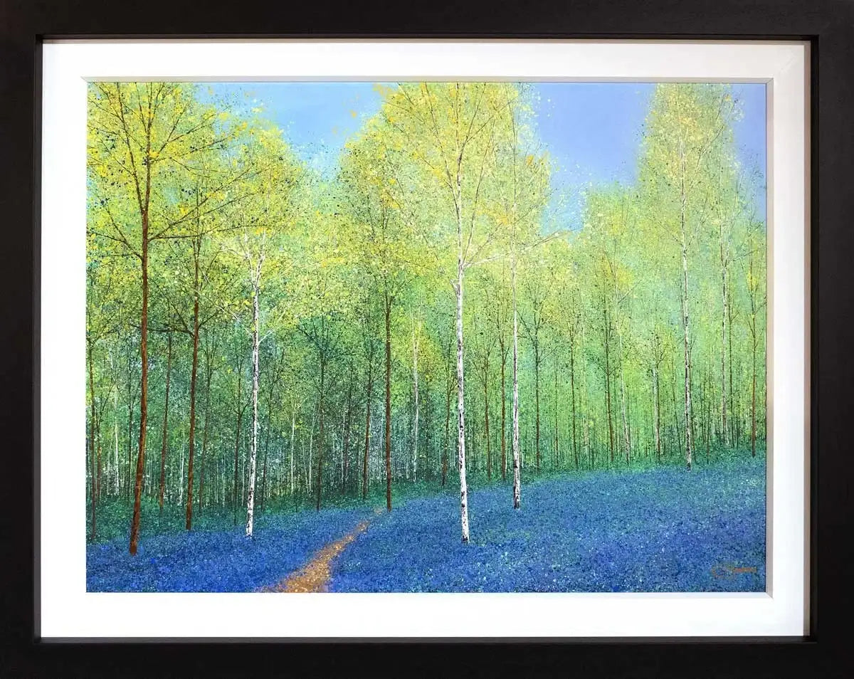 Blue Bells - SOLD by artist Chris Bourne - Wyecliffe Galleries