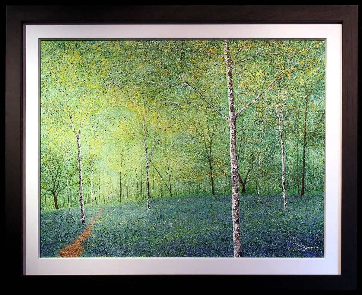 Bluebell Woods - SOLD by artist Chris Bourne - Wyecliffe Galleries