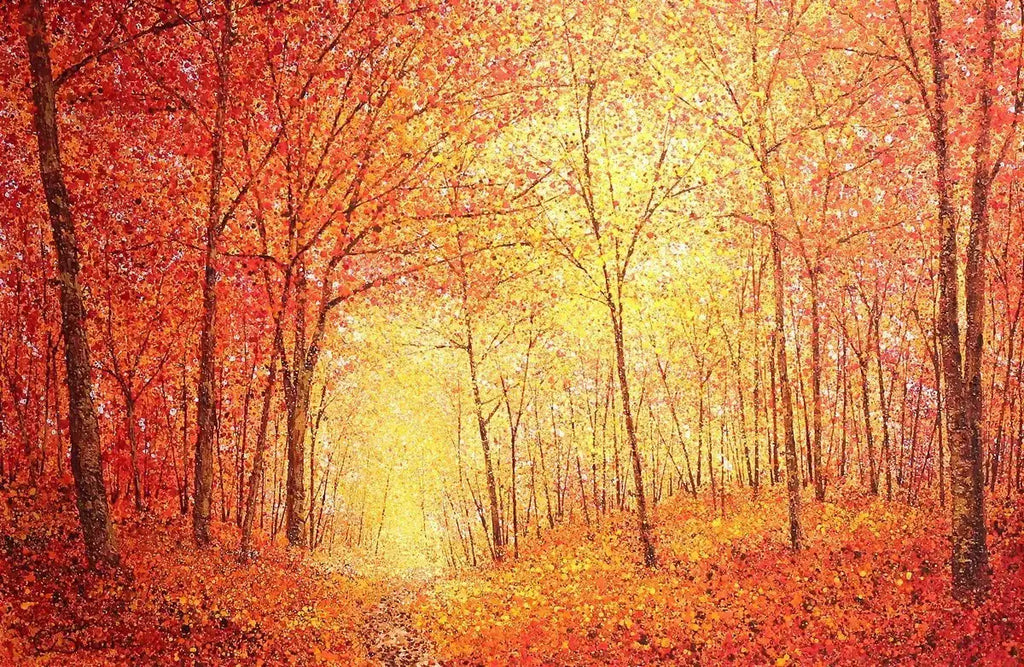 In the Middle of Autumn - SOLD by artist Chris Bourne - Wyecliffe Galleries
