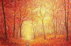 In the Middle of Autumn - SOLD by artist Chris Bourne - Wyecliffe Galleries
