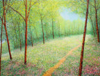 Summer Woodland II - SOLD by artist Chris Bourne - Wyecliffe Galleries