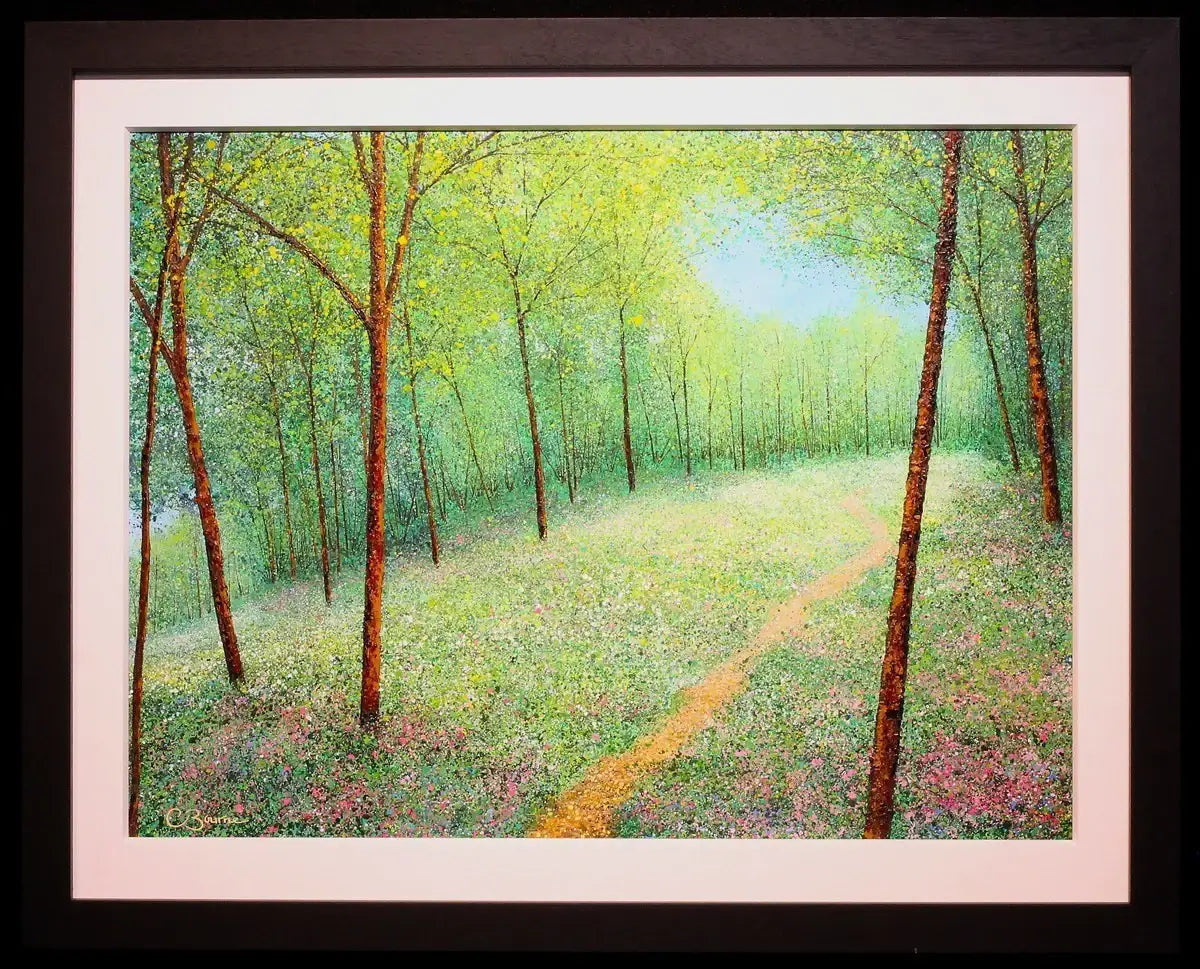 Summer Woodland II - SOLD by artist Chris Bourne - Wyecliffe Galleries