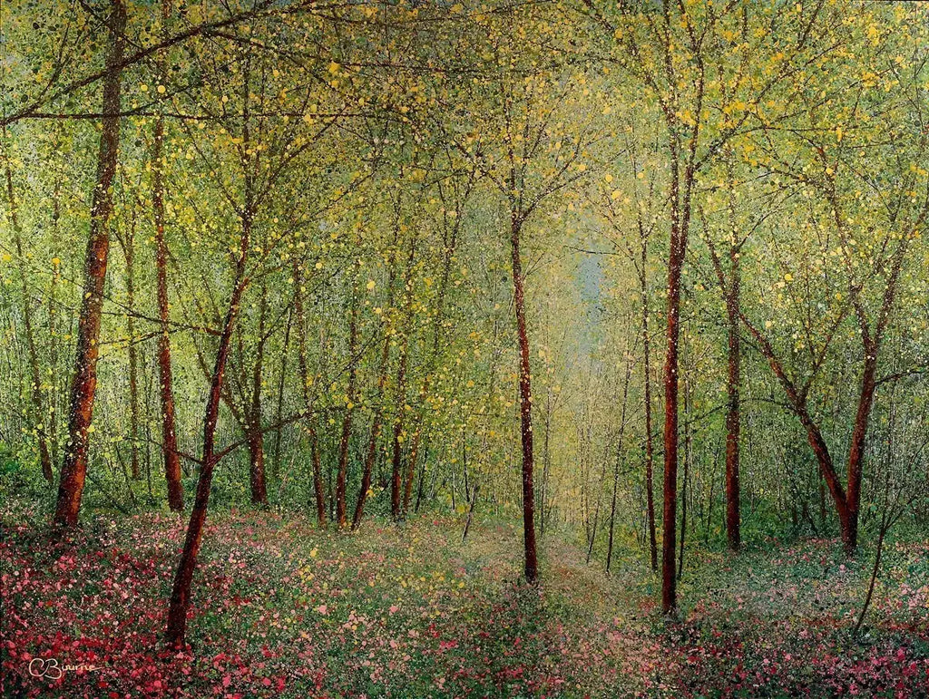 Summer Woodland - SOLD by artist Chris Bourne - Wyecliffe Galleries