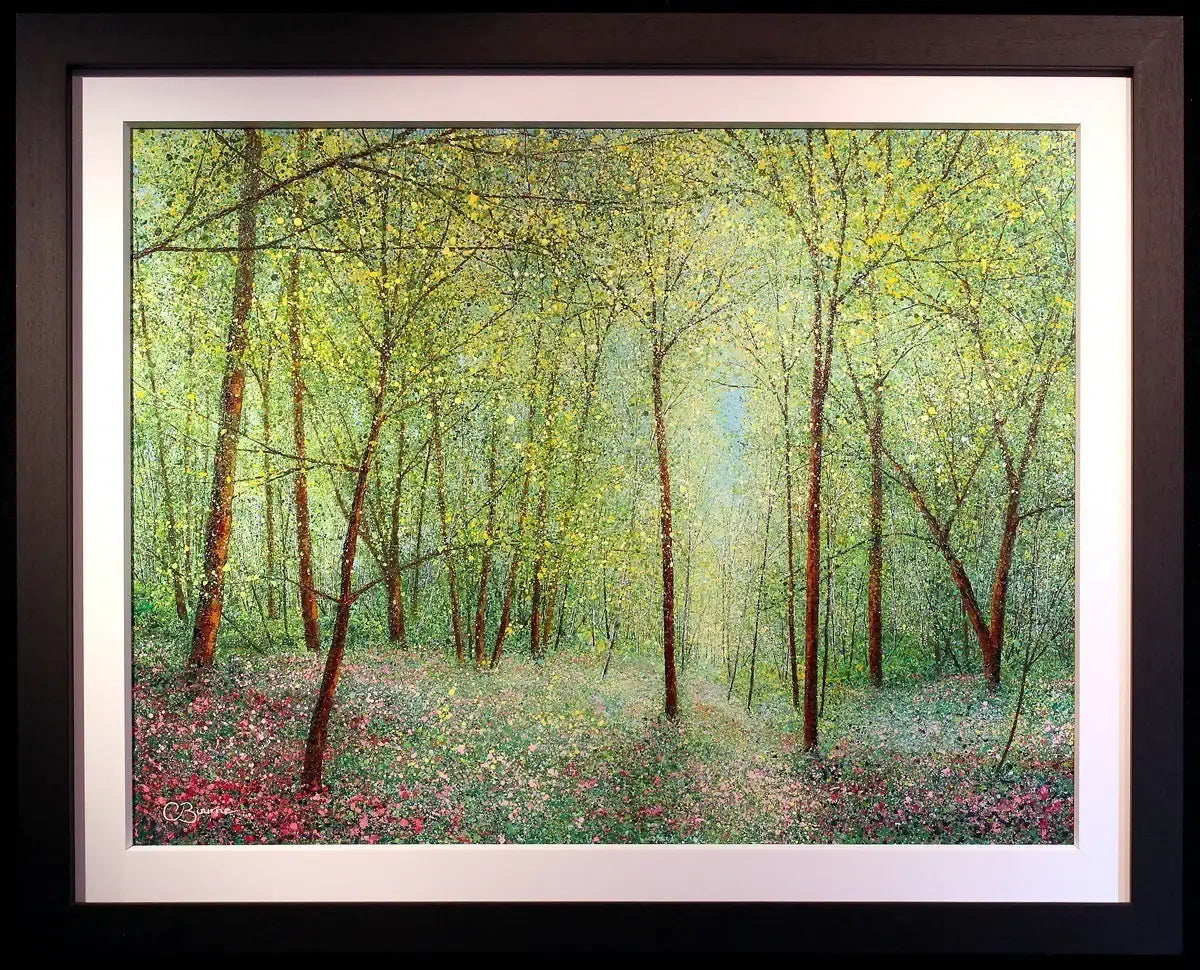Summer Woodland - SOLD by artist Chris Bourne - Wyecliffe Galleries