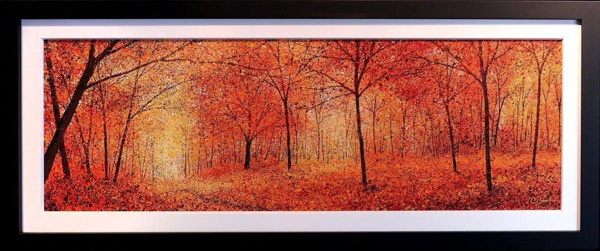 The Pathway (Autumn) - SOLD by artist Chris Bourne - Wyecliffe Galleries