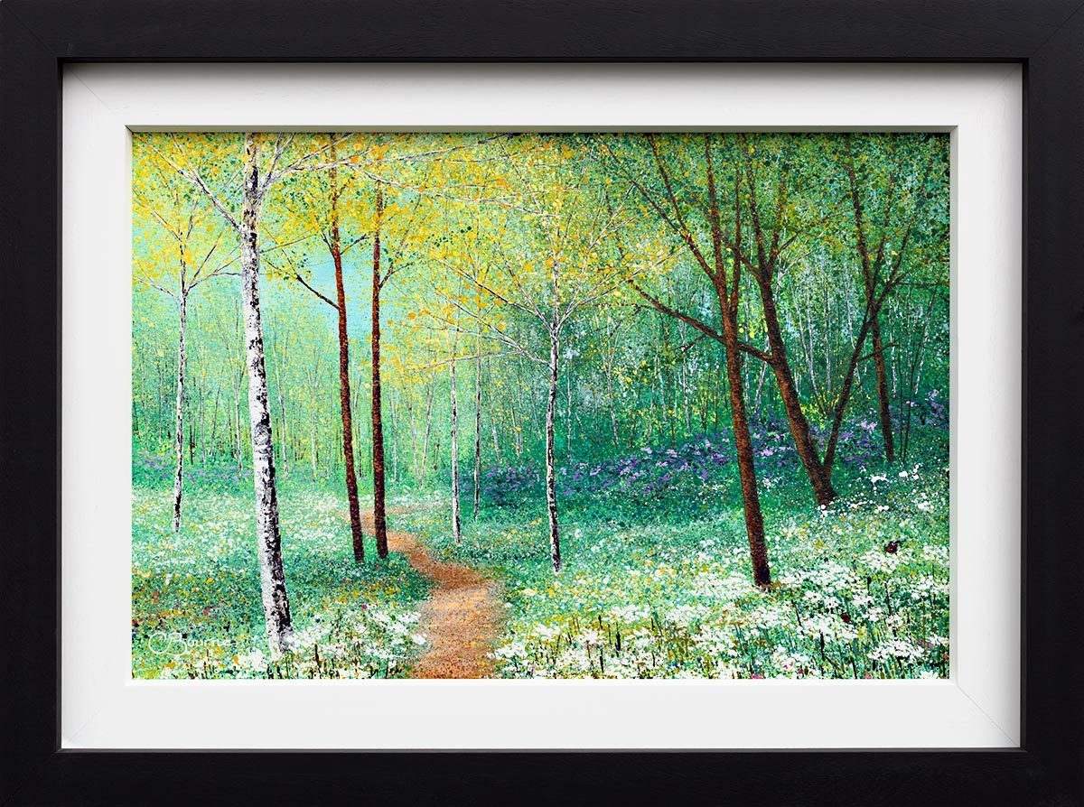 Walking through Daisies - Original - SOLD by artist Chris Bourne - Wyecliffe Galleries