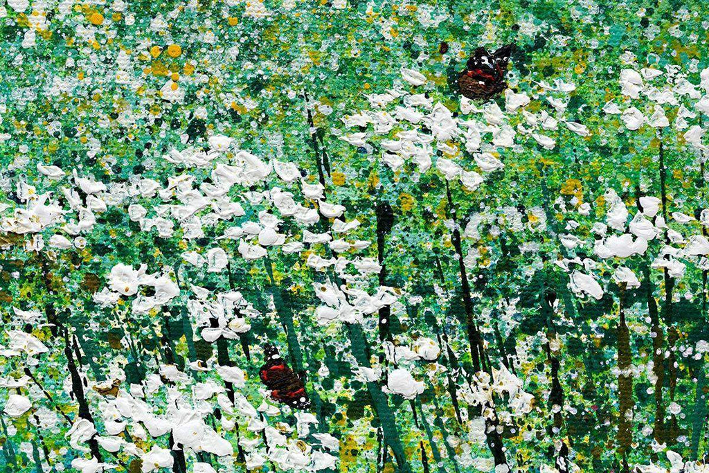 Walking through Daisies - Original - SOLD by artist Chris Bourne - Wyecliffe Galleries
