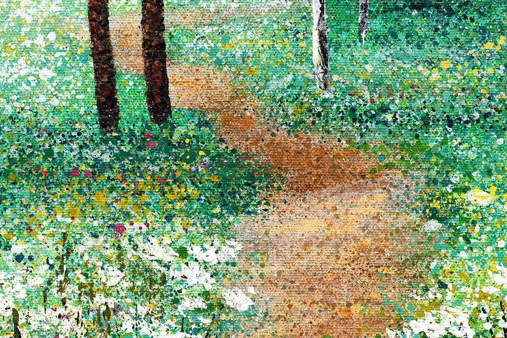 Walking through Daisies - Original - SOLD by artist Chris Bourne - Wyecliffe Galleries