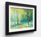 Walking through Daisies - Original - SOLD by artist Chris Bourne - Wyecliffe Galleries