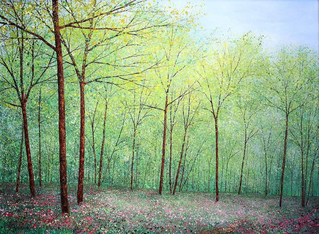 Woodland Walk - SOLD by artist Chris Bourne - Wyecliffe Galleries
