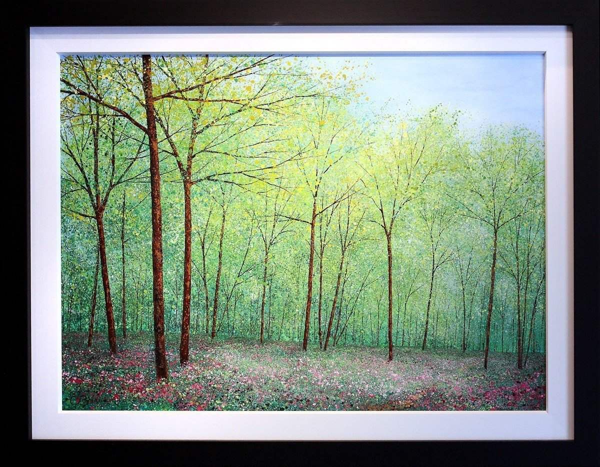 Woodland Walk - SOLD by artist Chris Bourne - Wyecliffe Galleries