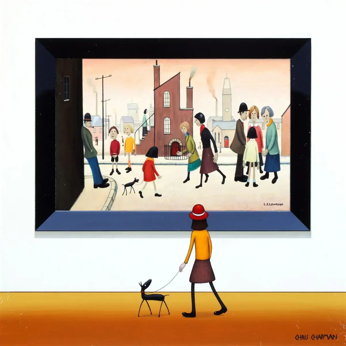 A Busier Street - SOLD by artist Chris Chapman - Wyecliffe Galleries
