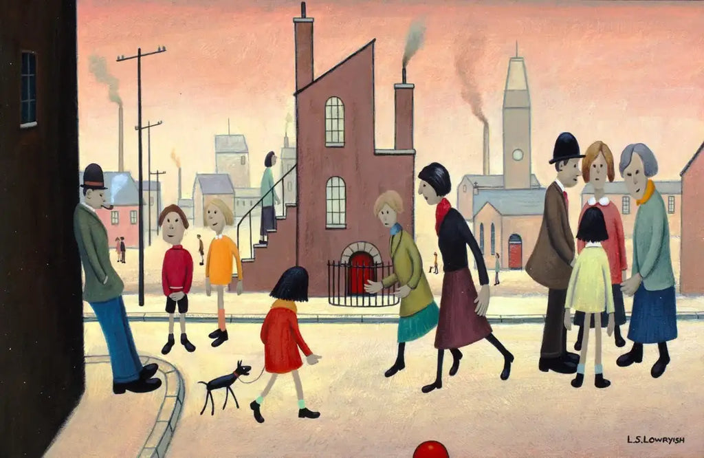 A Busier Street - SOLD by artist Chris Chapman - Wyecliffe Galleries