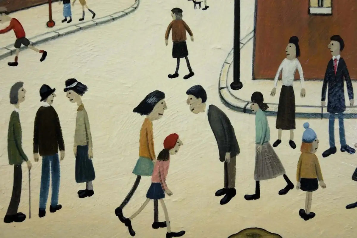 A Busy Street -SOLD by artist Chris Chapman - Wyecliffe Galleries