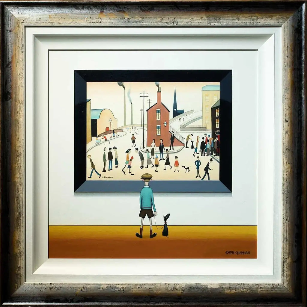 A Busy Street -SOLD by artist Chris Chapman - Wyecliffe Galleries