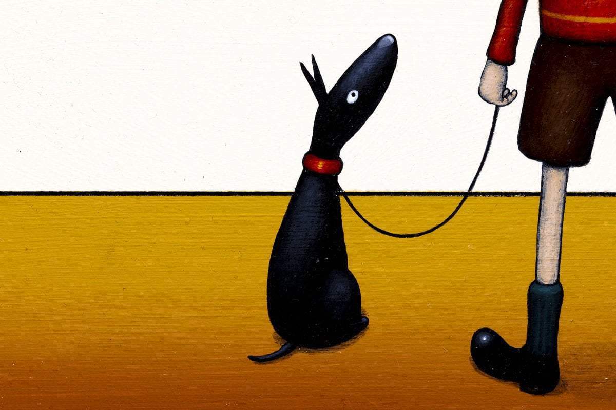 A Crowded Street - Original - SOLD by artist Chris Chapman - Wyecliffe Galleries