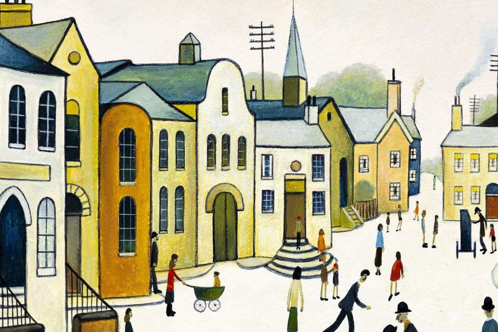 A Crowded Street - Original - SOLD by artist Chris Chapman - Wyecliffe Galleries