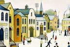 A Crowded Street - Original - SOLD by artist Chris Chapman - Wyecliffe Galleries