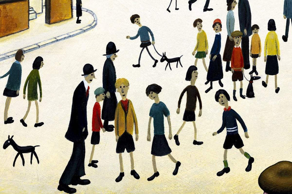 A Crowded Street - Original - SOLD by artist Chris Chapman - Wyecliffe Galleries