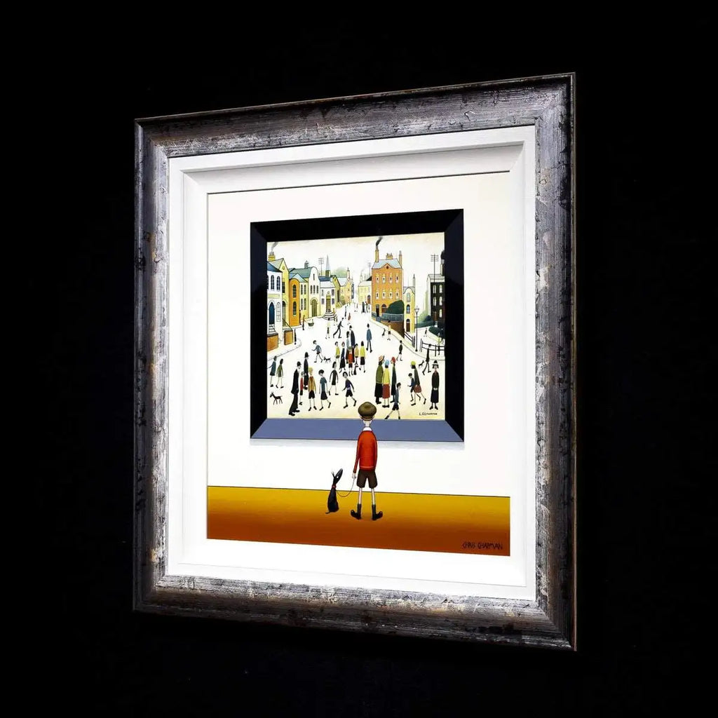 A Crowded Street - Original - SOLD by artist Chris Chapman - Wyecliffe Galleries