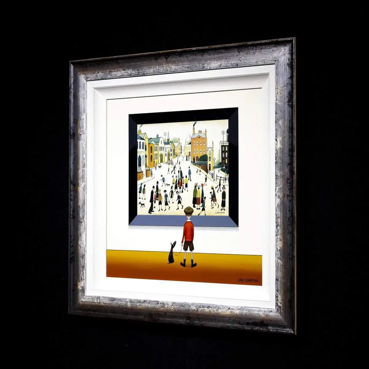 A Crowded Street - Original - SOLD by artist Chris Chapman - Wyecliffe Galleries