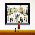 A Crowded Street - Original - SOLD by artist Chris Chapman - Wyecliffe Galleries