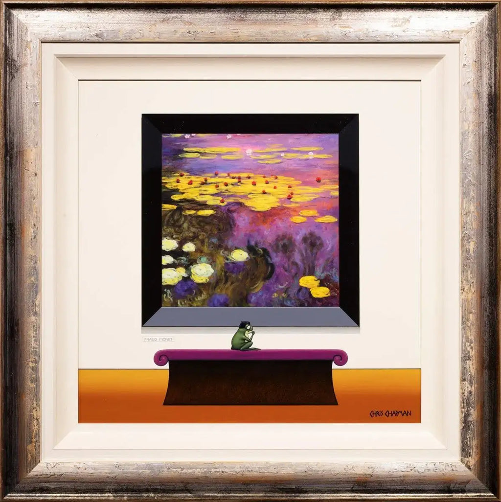 A Frog Having an Existential Crisis - Original - SOLD by artist Chris Chapman - Wyecliffe Galleries