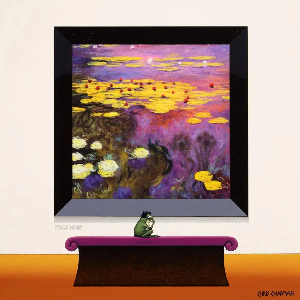 A Frog Having an Existential Crisis - Original - SOLD by artist Chris Chapman - Wyecliffe Galleries