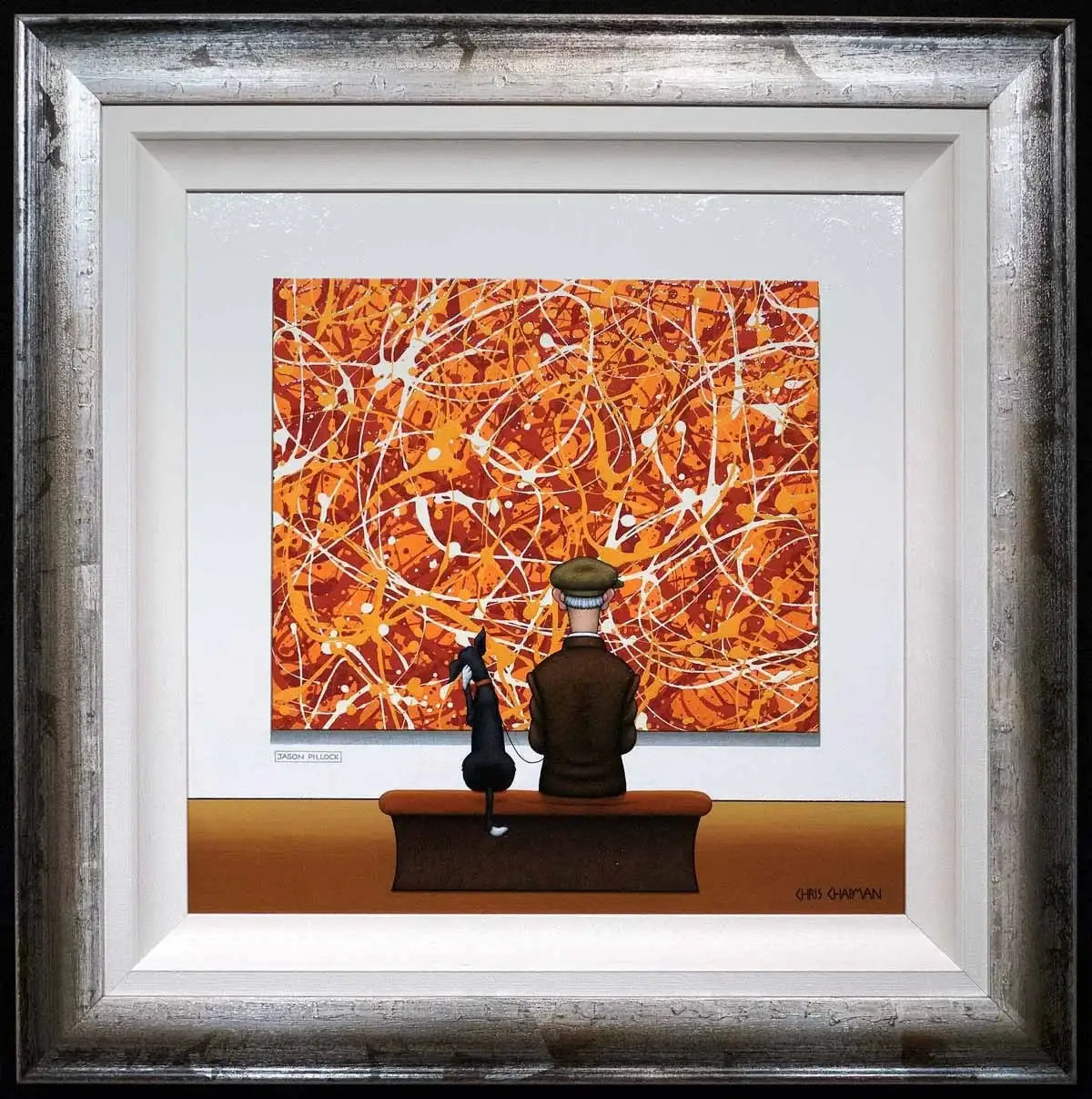 A Pondering Pooch - SOLD by artist Chris Chapman - Wyecliffe Galleries