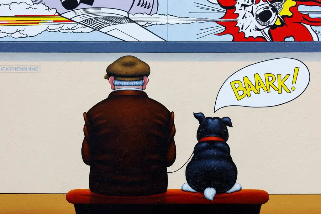 Baark! - Original - SOLD by artist Chris Chapman - Wyecliffe Galleries