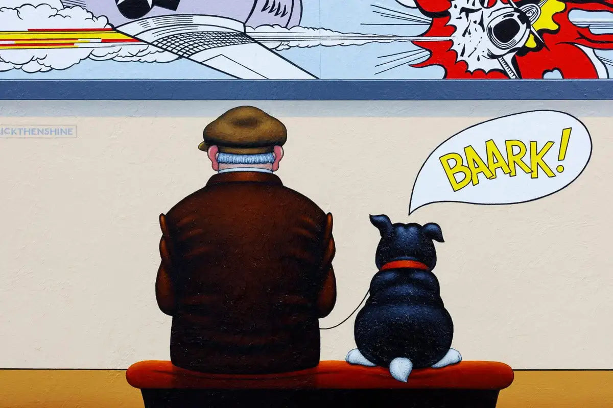 Baark! - Original - SOLD by artist Chris Chapman - Wyecliffe Galleries