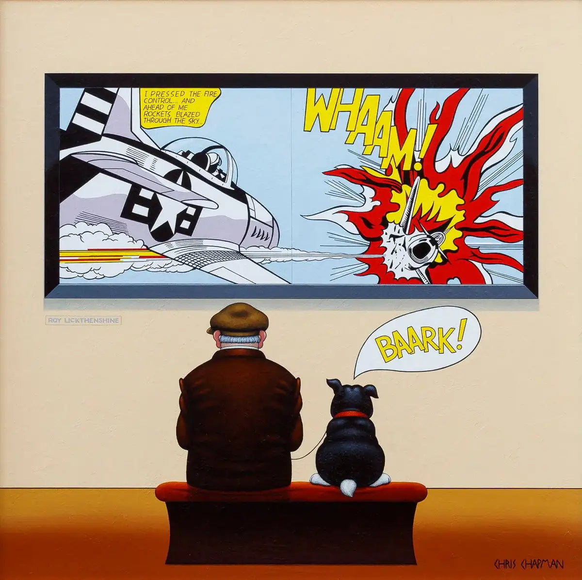 Baark! - Original - SOLD by artist Chris Chapman - Wyecliffe Galleries
