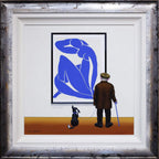 Blue Cutouts - Original - SOLD by artist Chris Chapman - Wyecliffe Galleries