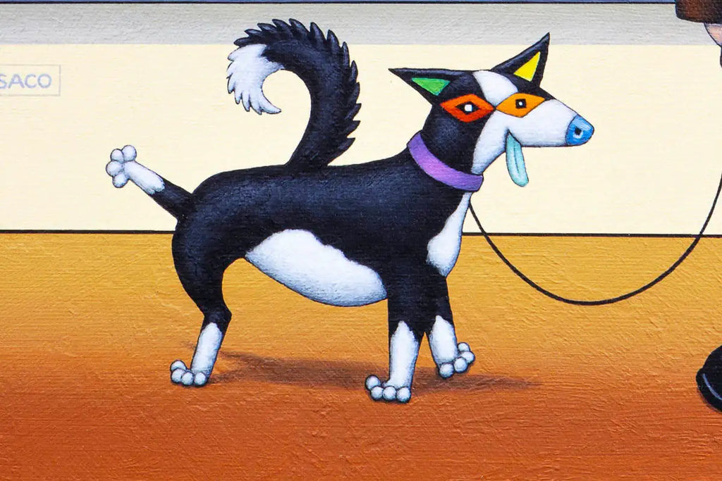 Borderline Collie - Edition by artist Chris Chapman - Wyecliffe Galleries