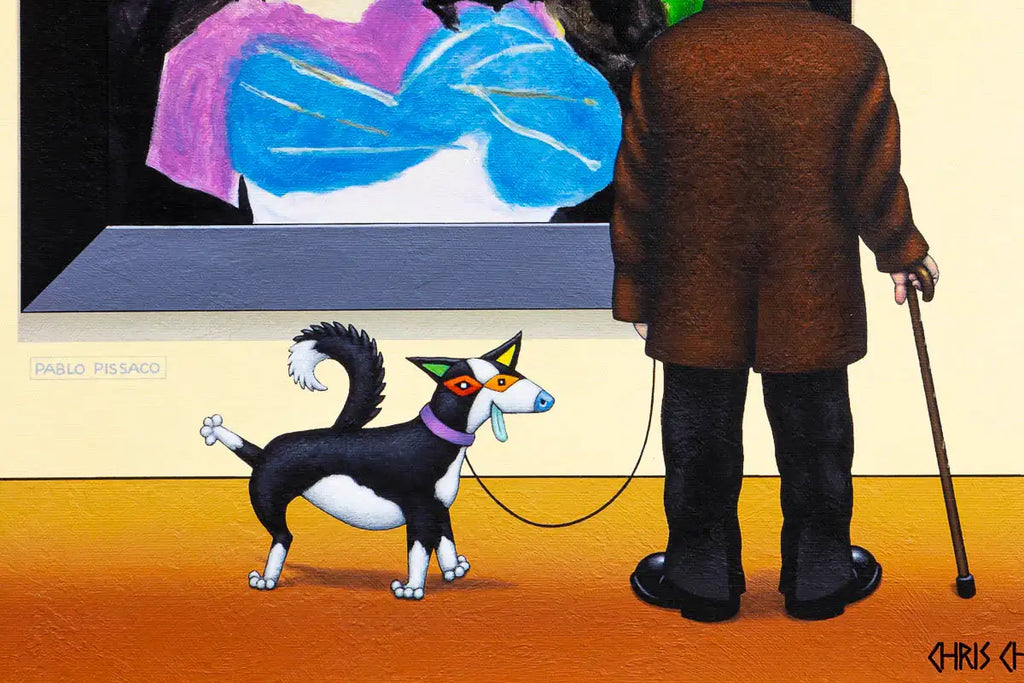 Borderline Collie - Edition by artist Chris Chapman - Wyecliffe Galleries