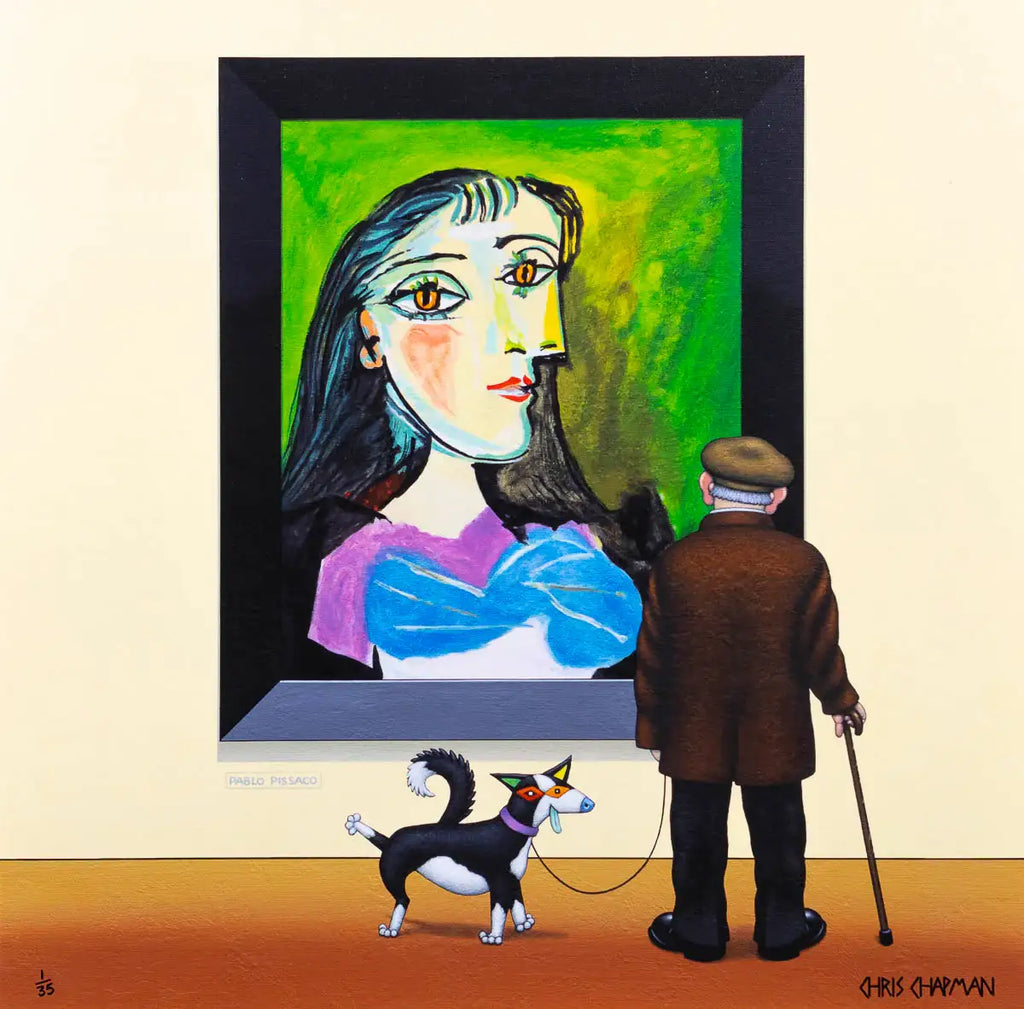 Borderline Collie - Edition by artist Chris Chapman - Wyecliffe Galleries