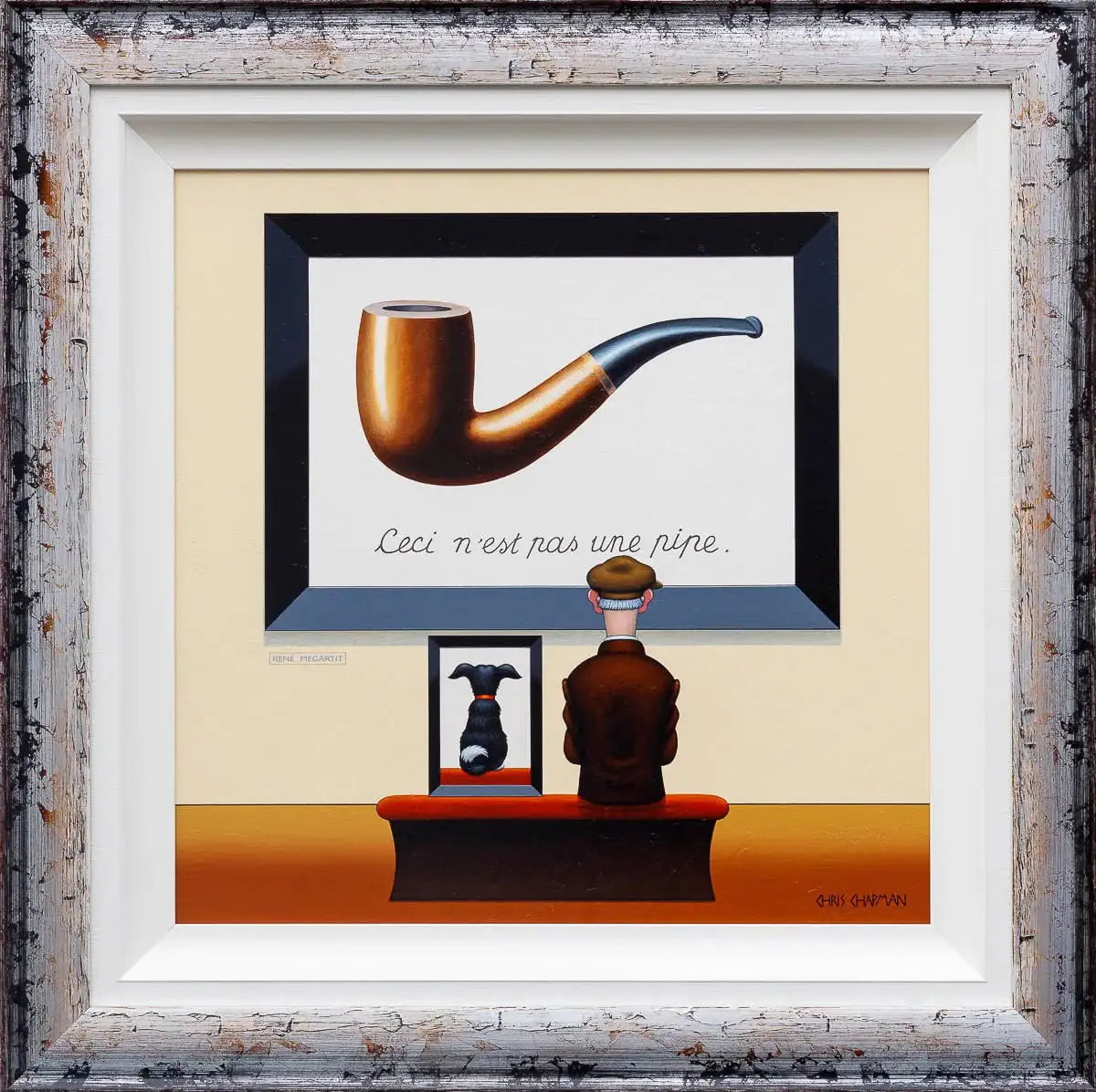 Ceci N'est Pas Un Chien - Original - SOLD by artist Chris Chapman - Wyecliffe Galleries