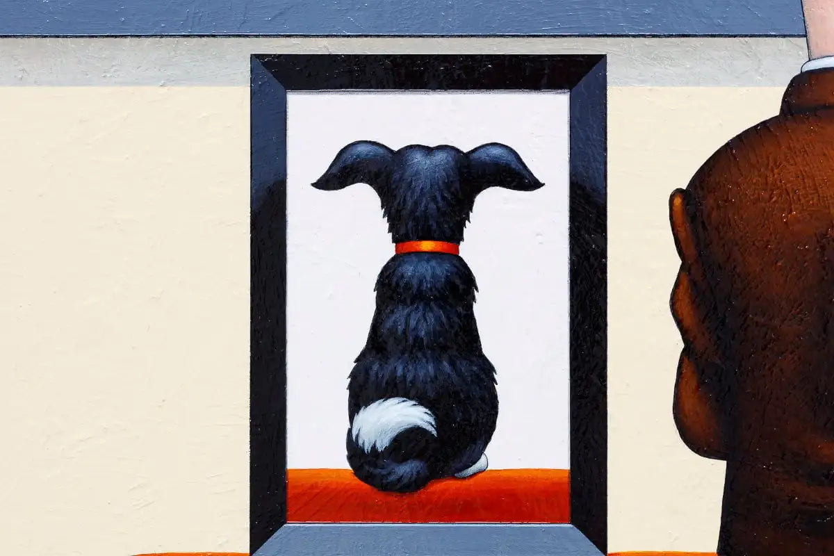 Ceci N'est Pas Un Chien - Original - SOLD by artist Chris Chapman - Wyecliffe Galleries