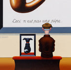Ceci N'est Pas Un Chien - Original - SOLD by artist Chris Chapman - Wyecliffe Galleries