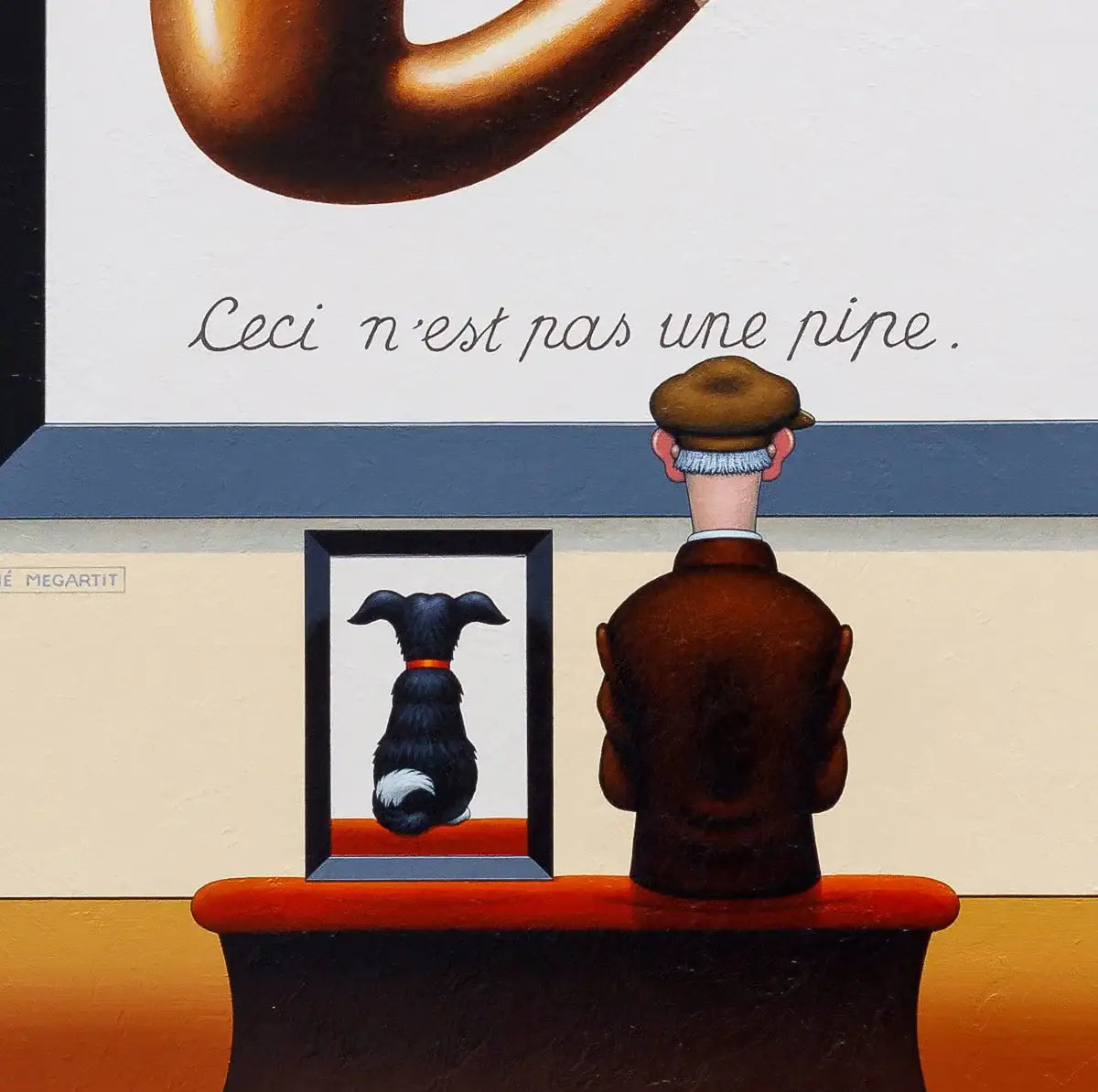 Ceci N'est Pas Un Chien - Original - SOLD by artist Chris Chapman - Wyecliffe Galleries