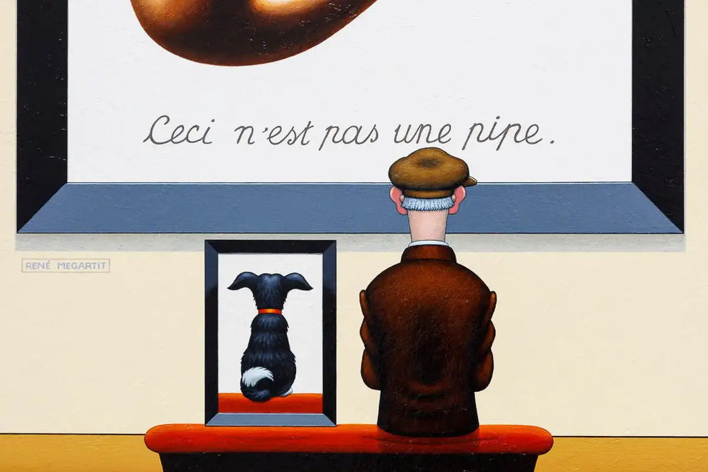 Ceci N'est Pas Un Chien - Original - SOLD by artist Chris Chapman - Wyecliffe Galleries