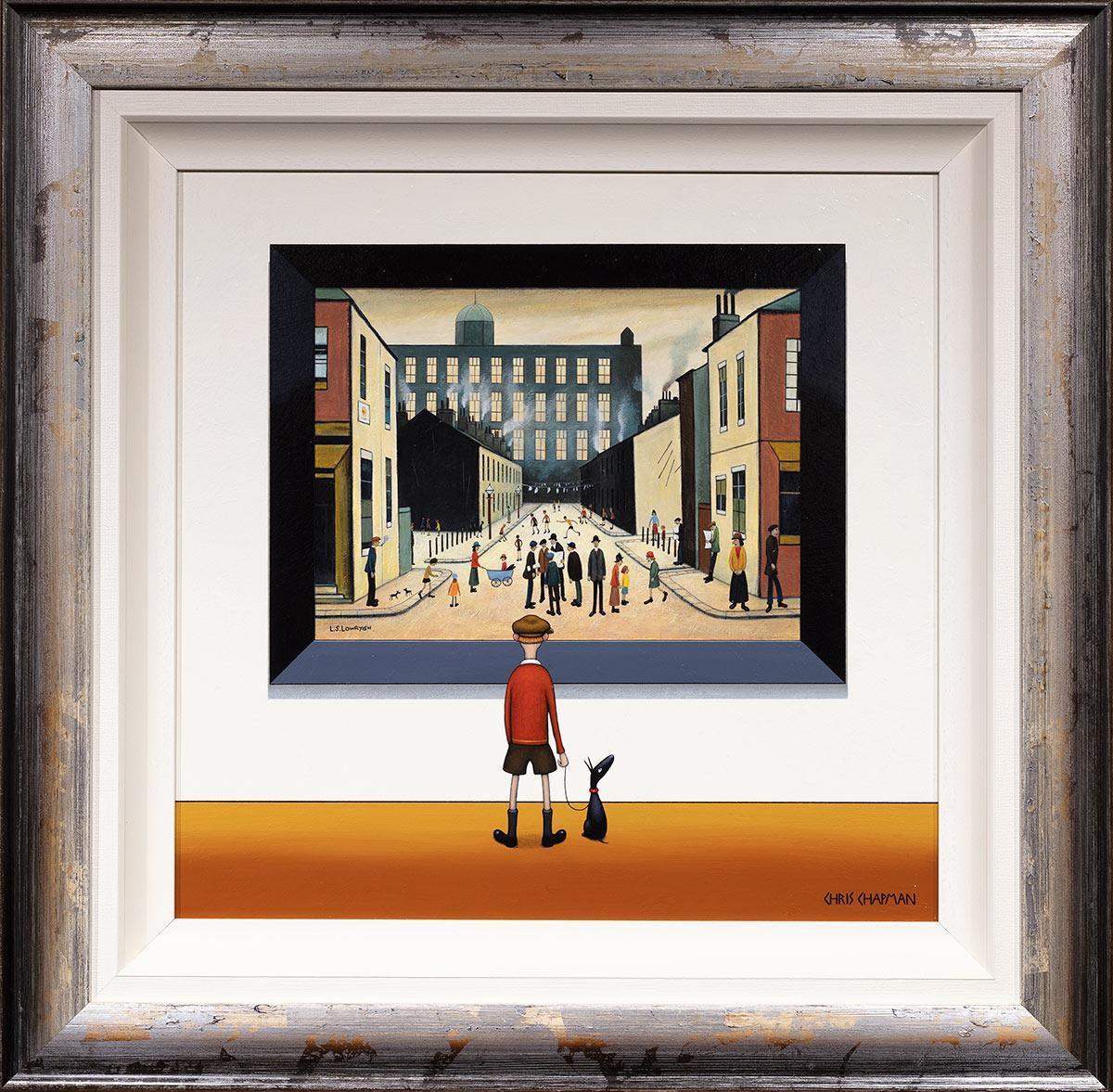 Cricket in the Street - Original - SOLD by artist Chris Chapman - Wyecliffe Galleries