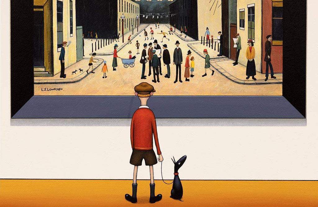 Cricket in the Street - Original - SOLD by artist Chris Chapman - Wyecliffe Galleries