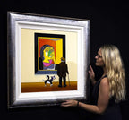 Cubist Collie - Original - SOLD by artist Chris Chapman - Wyecliffe Galleries