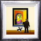 Cubist Collie - Original - SOLD by artist Chris Chapman - Wyecliffe Galleries