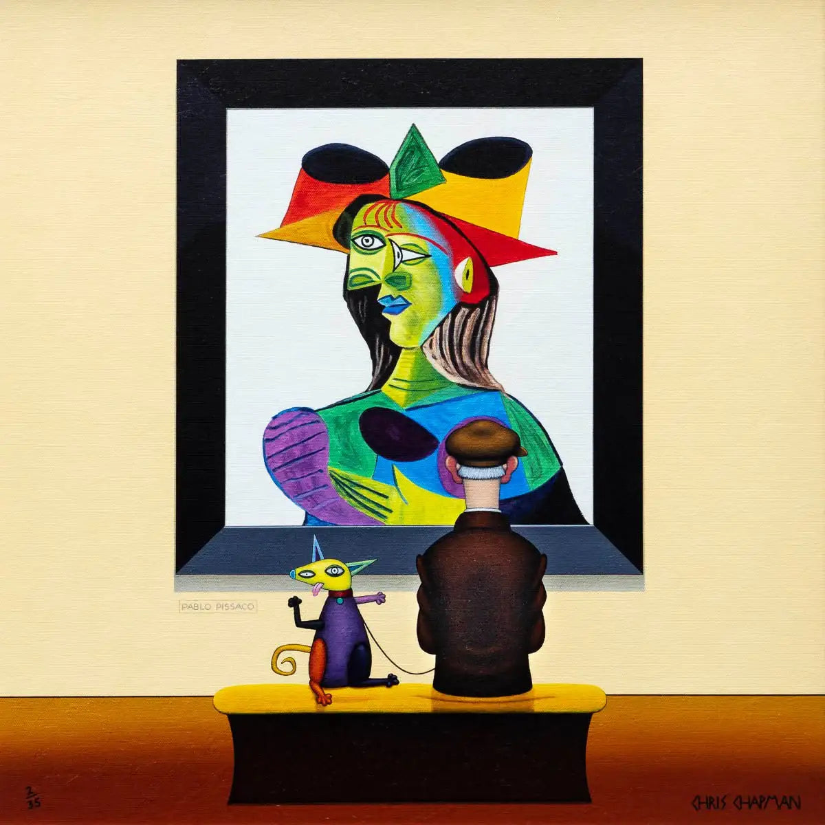 Cubist Crazy - Edition - SOLD by artist Chris Chapman - Wyecliffe Galleries