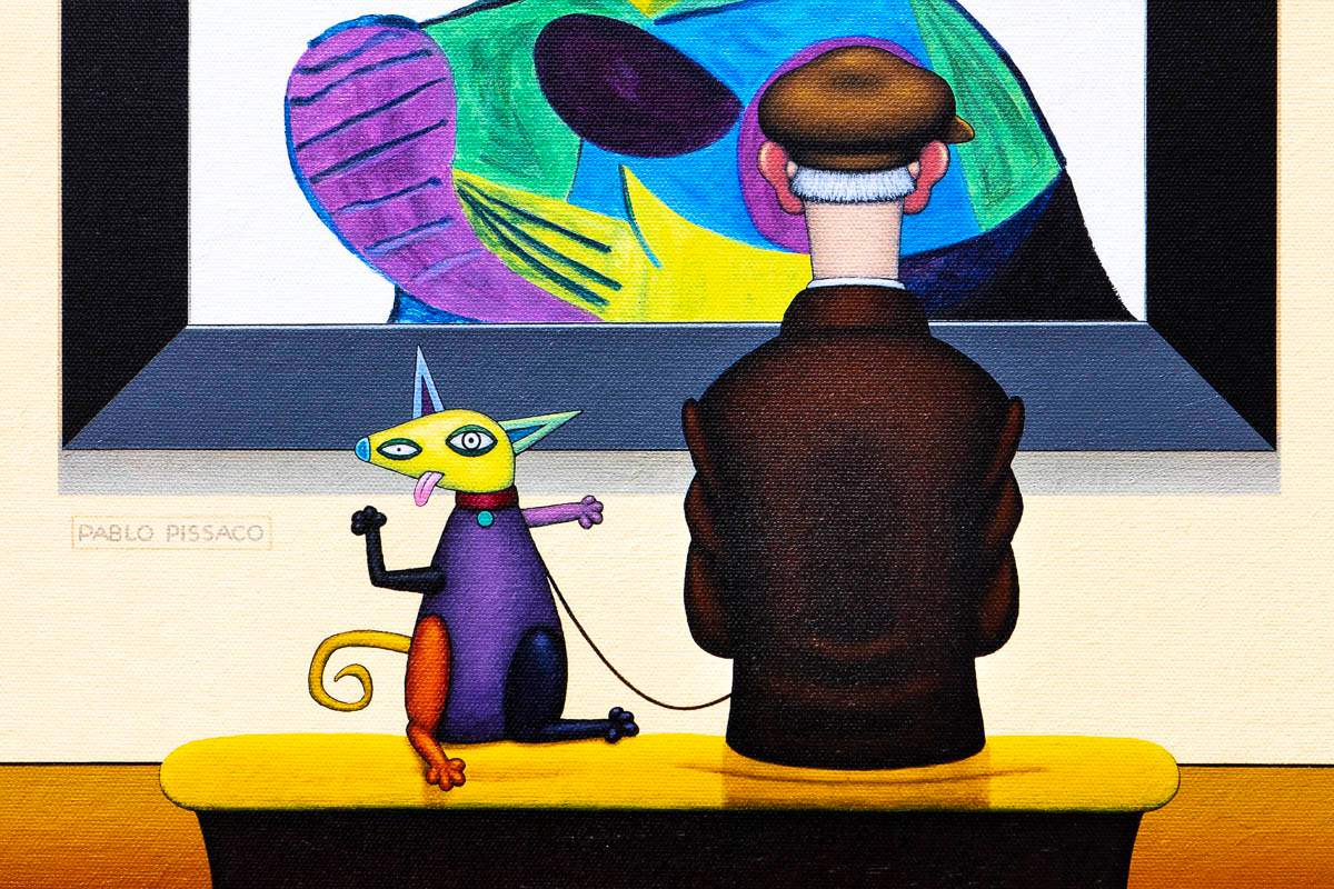 Cubist Crazy - Edition - SOLD by artist Chris Chapman - Wyecliffe Galleries